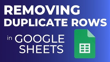 Removing DUPLICATE ROWS in GOOGLE SHEETS