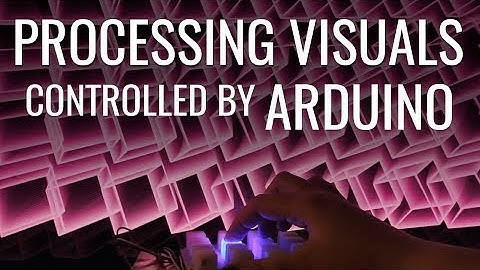 Processing visuals controlled with an Arduino button pad