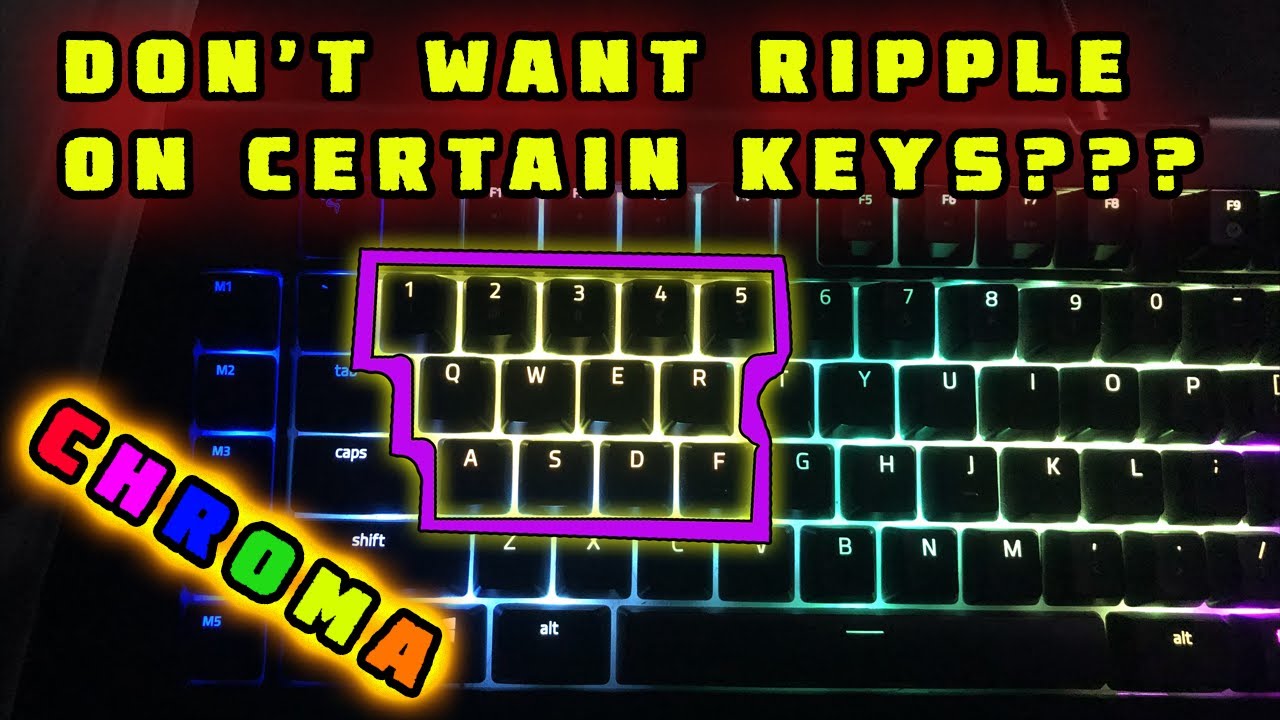 Intentional Ripple Key Visual Prevent Ripple Effect for Specific Keys | Synapse 3 Basics - YouTube