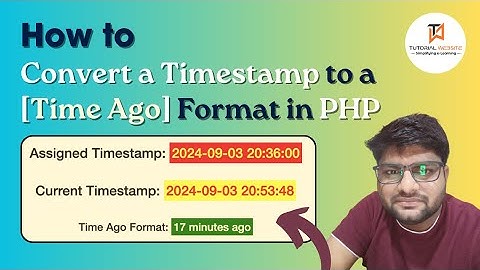 How to Convert a Timestamp to a "Time Ago” Format in PHP | User Friendly Time Ago Format