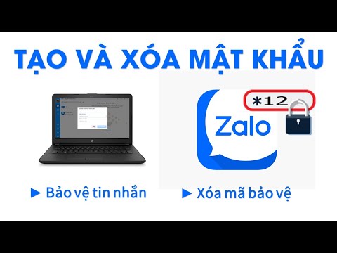 Video Cách cài mật khẩu để khóa zalo trên máy tính BẢO ANH TV - youtube