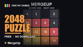 Free 2048-Style Puzzle Game — Climb to 256! (MergeUp) screenshot 2