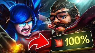 FULL ONESHOT 100% CRIT GRAVES  & GWEN TOP IS BROKEN - A-Z TOPLANE