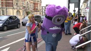 Flash Mob Minion Proposal filmed in London