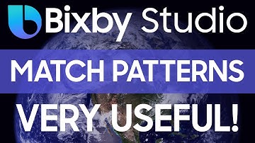 Bixby Studio Tutorial - Match Patterns