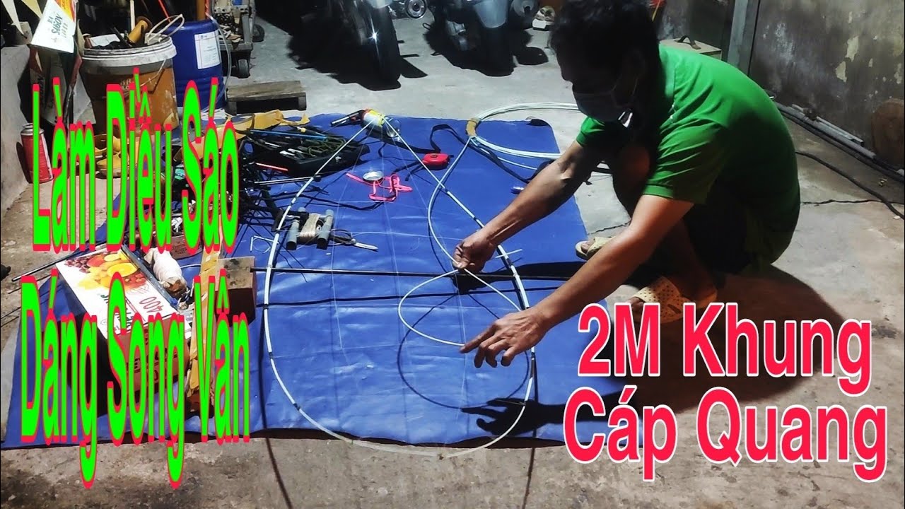 Chắp Dây Cáp Quang Như Thế Nào Cho Diều Không Bị Méo? Hướng Dẫn Làm Diều Sáo || Dáng Song Vân