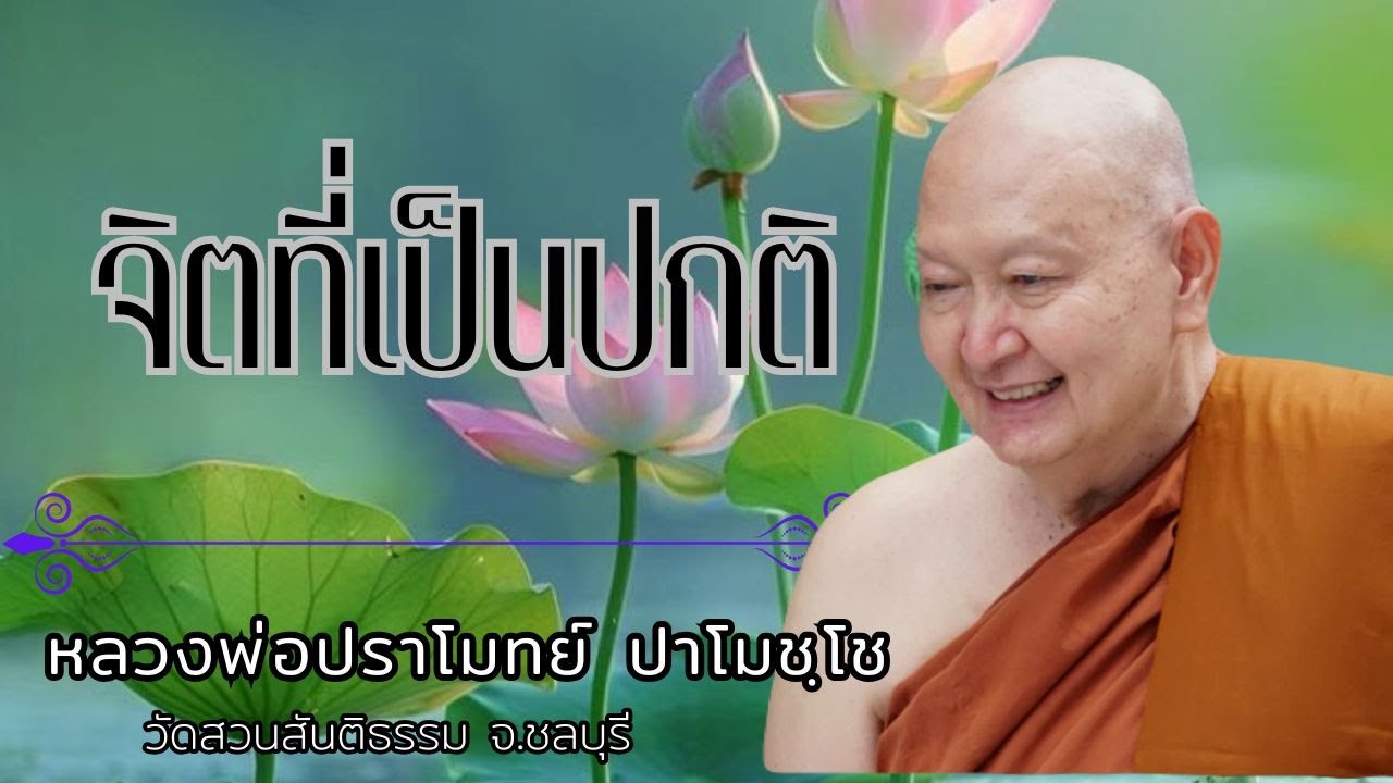 จิตที่เป็นปกติ : หลวงพ่อปราโมทย์ ปาโมชฺโช  วัดสวนสันติธรรม
