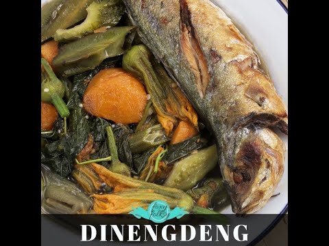 필리핀 일로코스식 전통 채소 생선 스튜 디넹뎅