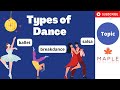 Types of dance  salsa ballet waltz  learn about different dance styles