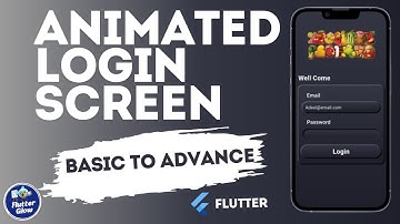Part 1 | Login Screen UI with animation in flutter | Flutter animation | Login screen in flutter