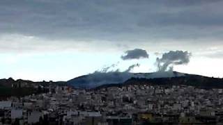 Wierd Cloud over Athens