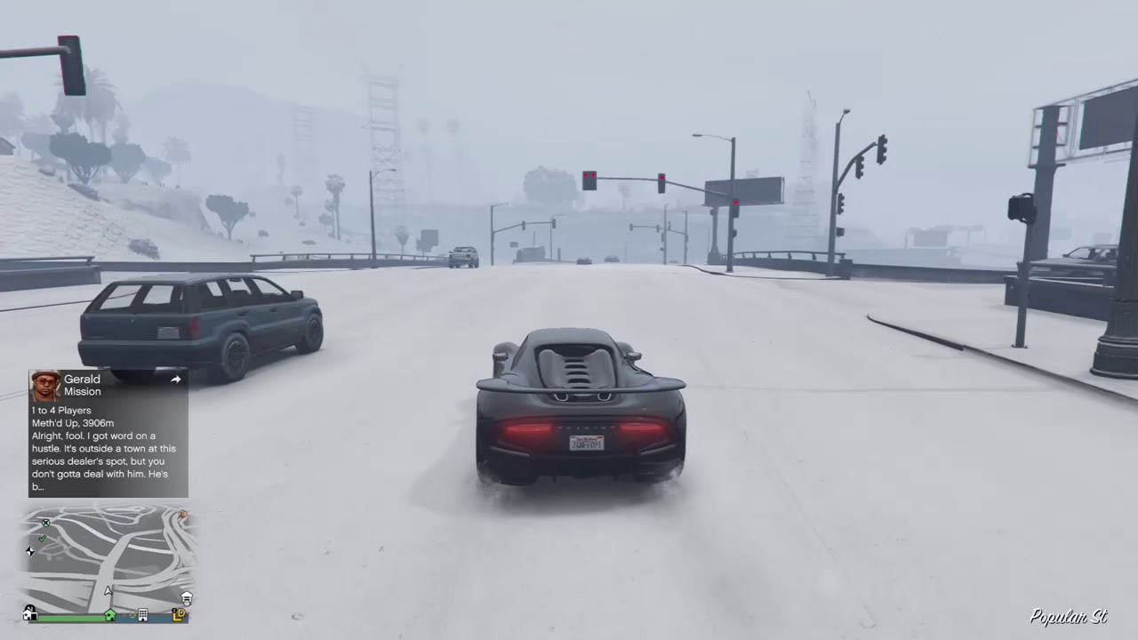 Los Santos With Snow | GTA V Online | Radin GeekGaming