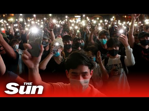 Live: Thousands of anti-government protesters gather in Thailand.