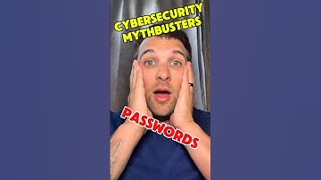 Cybersecurity Mythbusters Episode 1: Passwords #cybersecurity #technology #hacker