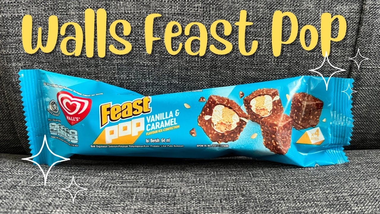 Ice Cream Walls Feast Pop Vanilla Caramel (Es Kotak Yang Lagi Virall