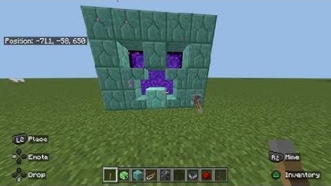 Minecraft tutorial how to build a creeper nether portal
