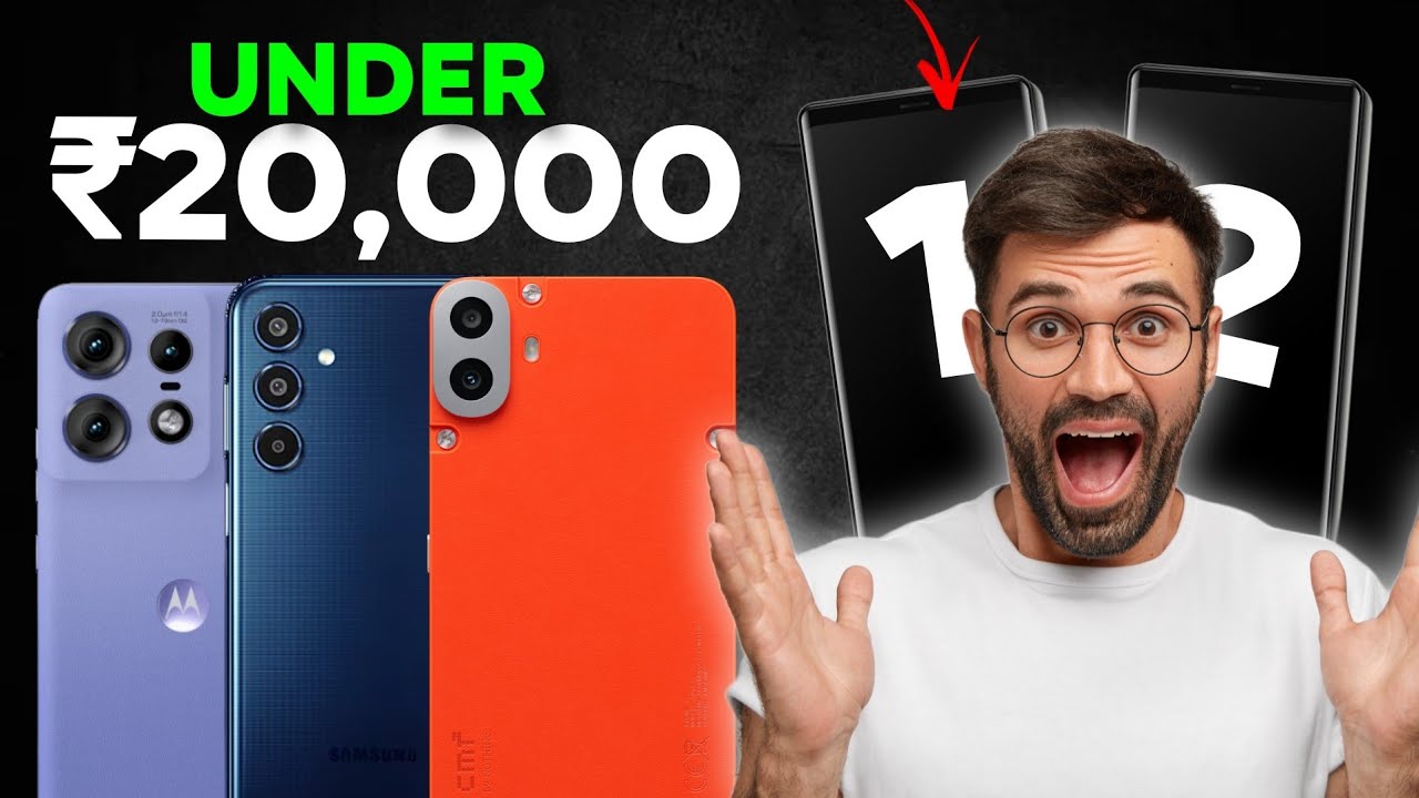 Top 5 Best Smartphones Under ₹20,000 - August 2024 ✨️🤨