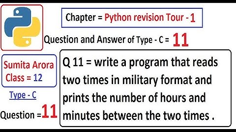 Write a program that reads two times in military format and prints the number of hours and minutes