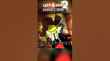Left 4 MINECRAFT - Left 4 Dead 2 Minecraft Mod (Deathcraft Custom Map) #left4dead2 #l4d2 #minecraft