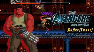 Red Hulk vs Tusk Avengers United Battle Force OpenBOR