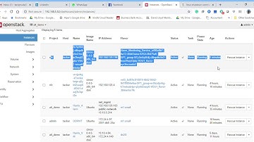 Alarm Monitoring Service VNF deployed in Openstack.