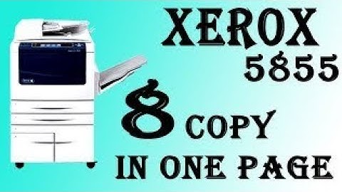 ID Card 8 copies on one Page Xerox 5855 Photocopy Machine / CNIC 8 copy on single Page