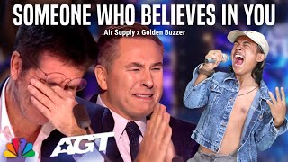 Golden Buzzer | Filipino makes the judges cry when Strange Baby sings along to the Air Supply Song