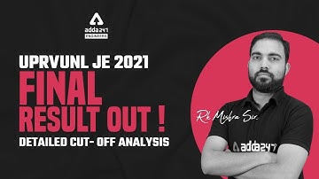 UPRVUNL -JE 2021 Final result out ! /  Detailed cut-off analysis  by Rk sir