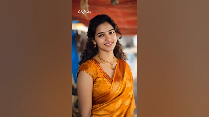 ✨🌸 Grace Amber Saree & Gold Blouse Classic Heritage Style for Elegant Women! 👑 | #LohiStudio