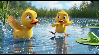 Five Little Ducks Song For Kids 🐥  Fun Animal