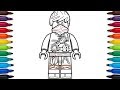 How to draw Lego Ninjago - Kai (Hands of Time) - coloring pages