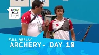 Archery  Men's Round of 16 Morning Session Day 10 | Full Replay | Nanjing 2014 Youth Olympic Games