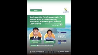Analysis of Net Zero Emission Index in Indonesia | ARNECC Paper Talks 2.0 (Episode #3)