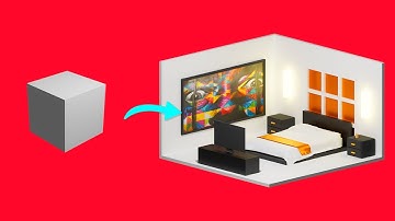 Blender 3D Isometric Bedroom Design Tutorial for Beginners