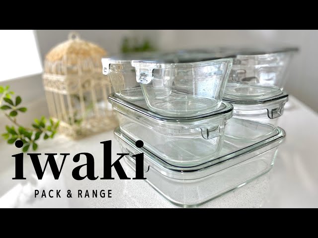 iwaki NEWカラー7点セット✨耐熱ガラス保存容器✨ - YouTube