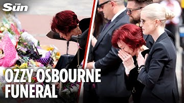 Sharon Osbourne breaks down in tears at Ozzy