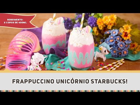 Frappuccino Unicórnio Starbucks (Como Fazer!) - Receitas de Minuto EXPRESS #251