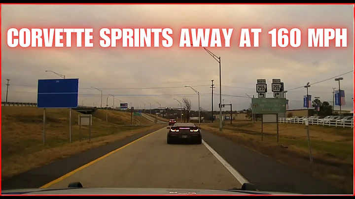 CORVETTE floors it (almost T-Bones SUV) and flees from Arkansas State Police at 160 MPH #pursuit
