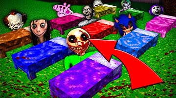 Minecraft - NOOB vs PRO vs HACKER vs GOD ! MONSTER UNDER PORTAL BED CHALLENGE ! AMV SHORT Animation