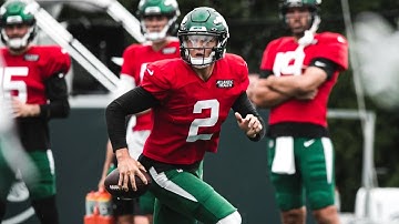 Zach Wilson Recreates Pro Day Throw at Jets Training Camp