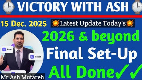 Onpassive Latest Updates ✅ Mr Ash Mufareh 💥 15 Dec. 2025🎗️Final Set Up✓✓ ✌️2026 & beyond 🎉 Vidya Ram