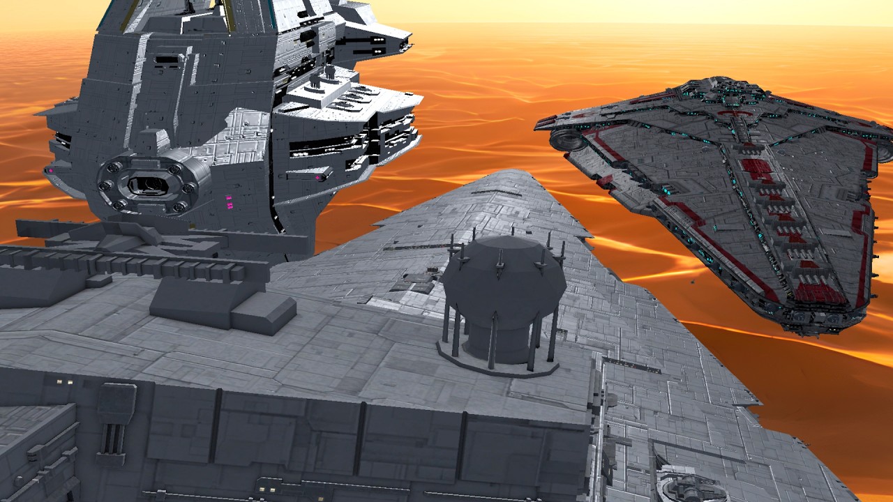 Nebula II + Starhawk II Fleet vs ISD II Armada – Star Wars Empire at War