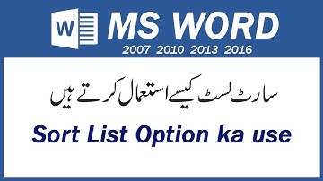 How To Sort Alphabetically Your List of References in Microsoft Word Hindi Urdu