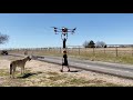 A dad uses a giant drone to lift his kid the end is so scary