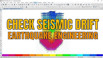 How to check seismic drift limit due to earthquake Etabs tutorial