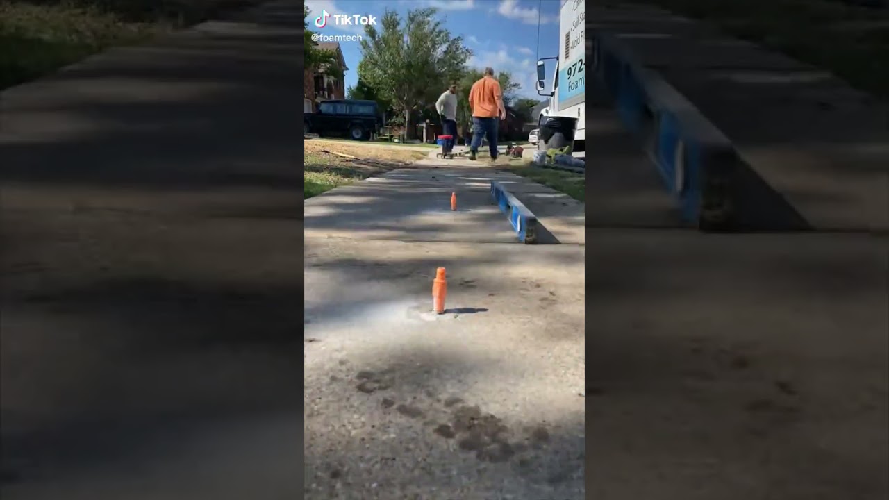 FoamWorks Raised This Sidewalk to Eliminate Water Pooling 