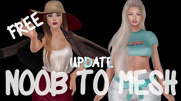 FREE NOOB TO MESH  - Second Life tutorial