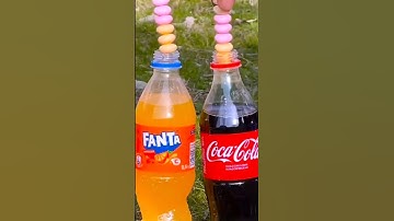 Coca-Cola vs Pepsi vs fanta which one produces  more foams ? #experiment #shorts #viral #trending