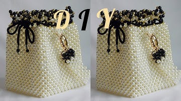 HOW TO MAKE A BEADED BAG//BUCKET BEADED BAG//BEADED BASKET/DIY PEARL BEADED BAG/BEADED BAG TUTORIAL