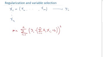 Regularization and variable selection Part 1